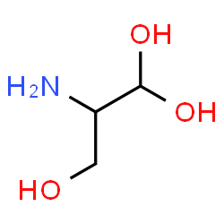 ChemSpider 2D Image | 2-Amino-1,1,3-propanetriol | C3H9NO3