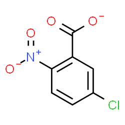 ChemSpider 2D Image | 5-Chloro-2-nitrobenzoate | C7H3ClNO4