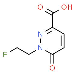 ChemSpider 2D Image | 1-(2-Fluoroethyl)-6-oxo-1,6-dihydro-3-pyridazinecarboxylic acid | C7H7FN2O3