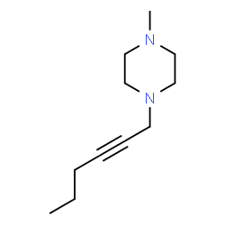 ChemSpider 2D Image | Piperazine, 1-hex-2-ynyl-4-methyl- | C11H20N2