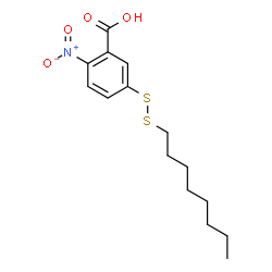 ChemSpider 2D Image | 5-(octyldithio)-2-nitrobenzoic acid | C15H21NO4S2