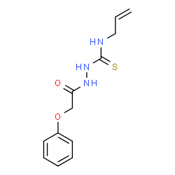 ChemSpider 2D Image | N-Allyl-2-(phenoxyacetyl)hydrazinecarbothioamide | C12H15N3O2S