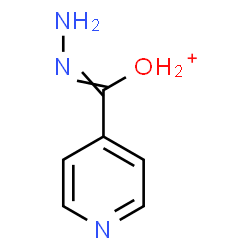 ChemSpider 2D Image | [Hydrazono(4-pyridinyl)methyl]oxonium | C6H8N3O