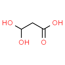 ChemSpider 2D Image | 3,3-Dihydroxypropanoic acid | C3H6O4
