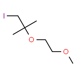 ChemSpider 2D Image | 1-Iodo-2-(2-methoxyethoxy)-2-methylpropane | C7H15IO2