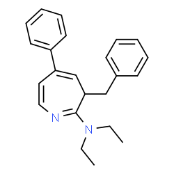 ChemSpider 2D Image | 3-Benzyl-N,N-diethyl-5-phenyl-3H-azepin-2-amine | C23H26N2