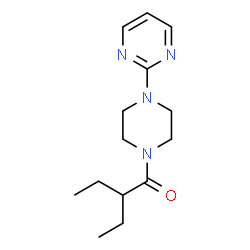 ChemSpider 2D Image | 2-Ethyl-1-[4-(2-pyrimidinyl)-1-piperazinyl]-1-butanone | C14H22N4O