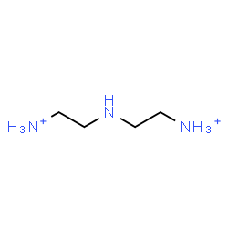 ChemSpider 2D Image | 2,2'-Iminodiethanaminium | C4H15N3