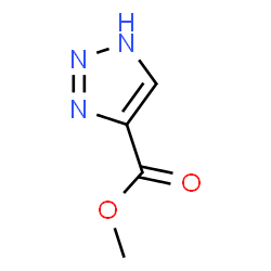ChemSpider 2D Image | Methyl 1H-1,2,3-triazole-4-carboxylate | C4H5N3O2