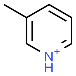 ChemSpider 2D Image | 3-Methylpyridinium | C6H8N