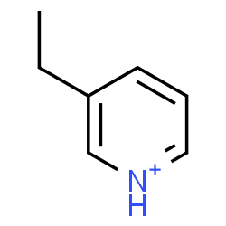 ChemSpider 2D Image | 3-Ethylpyridinium | C7H10N