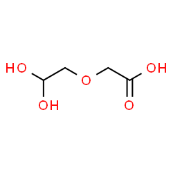 ChemSpider 2D Image | (2,2-Dihydroxyethoxy)acetic acid | C4H8O5