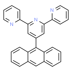 ChemSpider 2D Image | 4'-(9-Anthryl)-2,2':6',2''-terpyridin | C29H19N3
