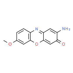 ChemSpider 2D Image | 2-Amino-7-methoxy-3H-phenoxazin-3-one | C13H10N2O3