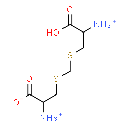 ChemSpider 2D Image | 2-Ammonio-3-({[(2-ammonio-2-carboxyethyl)sulfanyl]methyl}sulfanyl)propanoate | C7H15N2O4S2
