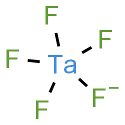 ChemSpider 2D Image | Pentafluorotantalate(1-) | F5Ta