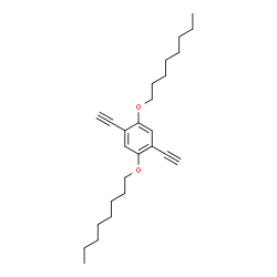 ChemSpider 2D Image | 1,4-Diethynyl-2,5-bis(octyloxy)benzene | C26H38O2