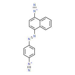 ChemSpider 2D Image | 4-[(E)-(4-Diazoniophenyl)diazenyl]-1-naphthalenediazonium | C16H10N6