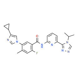 ChemSpider 2D Image | selonsertib | C24H24FN7O