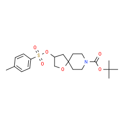 ChemSpider 2D Image | tert-butyl 3-(tosyloxy)-1-oxa-8-azaspiro[4.5]decane-8-carboxylate | C20H29NO6S