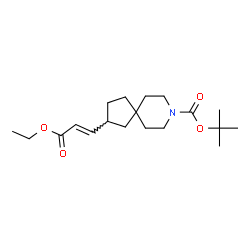 ChemSpider 2D Image | (E)-tert-Butyl 2-(3-ethoxy-3-oxoprop-1-en-1-yl)-8-azaspiro[4.5]decane-8-carboxylate | C19H31NO4
