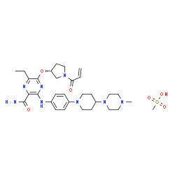 ChemSpider 2D Image | Naquotinib mesylate | C31H46N8O6S