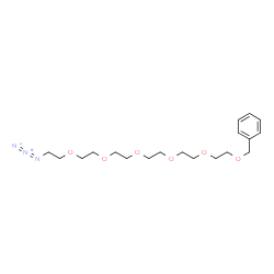 ChemSpider 2D Image | 19-Azido-1-phenyl-2,5,8,11,14,17-hexaoxanonadecane | C19H31N3O6