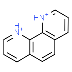 ChemSpider 2D Image | 1,10-Phenanthrolinediium | C12H10N2