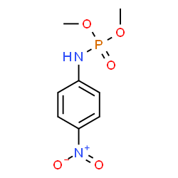 ChemSpider 2D Image | Dimethyl (4-nitrophenyl)phosphoramidate | C8H11N2O5P