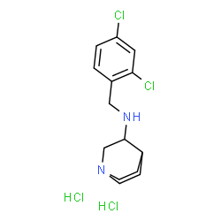 ChemSpider 2D Image | N-(2,4-Dichlorobenzyl)quinuclidin-3-amine dihydrochloride | C14H20Cl4N2