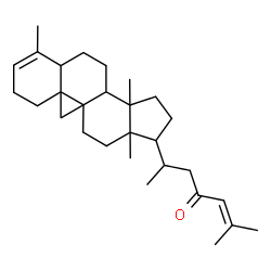 ChemSpider 2D Image | 4,14-Dimethyl-9,19-cyclocholesta-3,24-dien-23-one | C29H44O