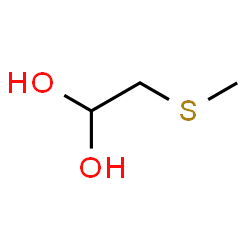 ChemSpider 2D Image | 2-(Methylsulfanyl)-1,1-ethanediol | C3H8O2S