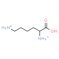 ChemSpider 2D Image | 1-Carboxy-1,5-pentanediaminium | C6H16N2O2