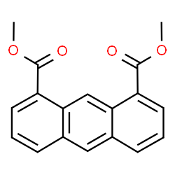 ChemSpider 2D Image | Dimethyl 1,8-anthracenedicarboxylate | C18H14O4