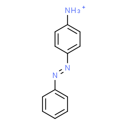 ChemSpider 2D Image | 4-[(E)-Phenyldiazenyl]anilinium | C12H12N3
