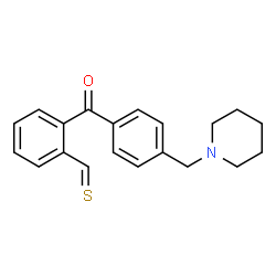 ChemSpider 2D Image | 2-[4-(1-Piperidinylmethyl)benzoyl]benzenecarbothialdehyde | C20H21NOS