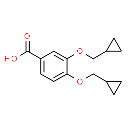 ChemSpider 2D Image | 3,4-Bis(cyclopropylmethoxy)benzoic acid | C15H18O4