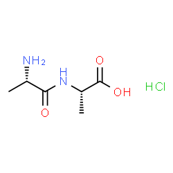 ChemSpider 2D Image | L-Alanyl-L-alanine hydrochloride (1:1) | C6H13ClN2O3