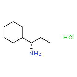 ChemSpider 2D Image | (1S)-1-Cyclohexyl-1-propanamine hydrochloride (1:1) | C9H20ClN