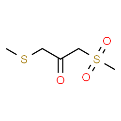 ChemSpider 2D Image | 1-(Methylsulfanyl)-3-(methylsulfonyl)acetone | C5H10O3S2
