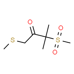 ChemSpider 2D Image | 3-Methyl-1-(methylsulfanyl)-3-(methylsulfonyl)-2-butanone | C7H14O3S2