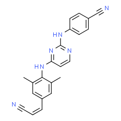 ChemSpider 2D Image | RILPIVIRINE, (Z)- | C22H18N6