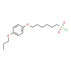 ChemSpider 2D Image | 6-(4-Propoxyphenoxy)-1-hexanesulfonyl chloride | C15H23ClO4S