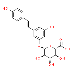 ChemSpider 2D Image | trans-Resveratrol-3-O-glucuronide | C20H20O9