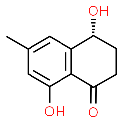 ChemSpider 2D Image | (4R)-4,8-Dihydroxy-6-methyl-3,4-dihydro-1(2H)-naphthalenone | C11H12O3
