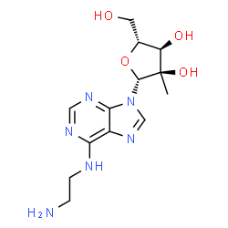 ChemSpider 2D Image | N-(2-Aminoethyl)-2'-C-methyladenosine | C13H20N6O4