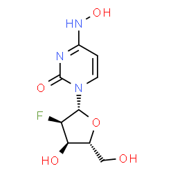 ChemSpider 2D Image | 2'-Deoxy-2'-fluoro-N-hydroxycytidine | C9H12FN3O5