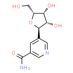 ChemSpider 2D Image | (5R)-2,5-Anhydro-5-(5-carbamoyl-3-pyridinyl)-D-arabinitol | C11H14N2O5