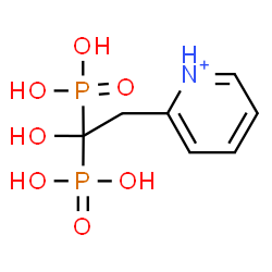 ChemSpider 2D Image | 2-(2-Hydroxy-2,2-diphosphonoethyl)pyridinium | C7H11NO7P2