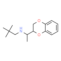 ChemSpider 2D Image | N-[1-(2,3-Dihydro-1,4-benzodioxin-2-yl)ethyl]-2,2-dimethyl-1-propanamine | C15H23NO2